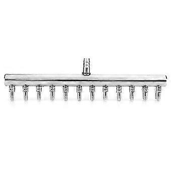12 Joints Aquarium Air Flow Control Valve Fish Tank Stainless Steel Regulator Accessories