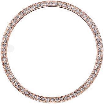 Bague de lunette en alliage d'or rose pour Galaxy Watch 42 mm, sertie de diamants, protection anti-rayures, accessoire de mode.