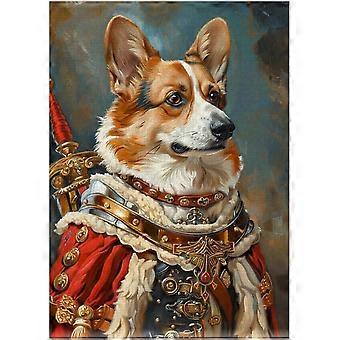 Pembroke Welsh Corgi Knight Jigsaw Puzzle - Pet Knight Portrait Gift for Pembroke Welsh Corgi Owner SQZ207