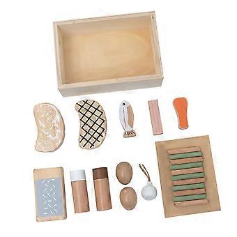 Wooden Pretend Food Set Wooden Toy for Birthday Gift Girls Boys Toddler