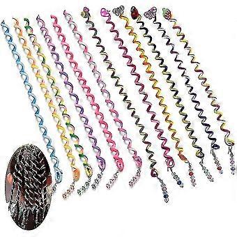 Hair Braiding Tools for Women and Girls - 12 Pcs Hair Clips and Styling Accessories for Party, Birthday, Halloween