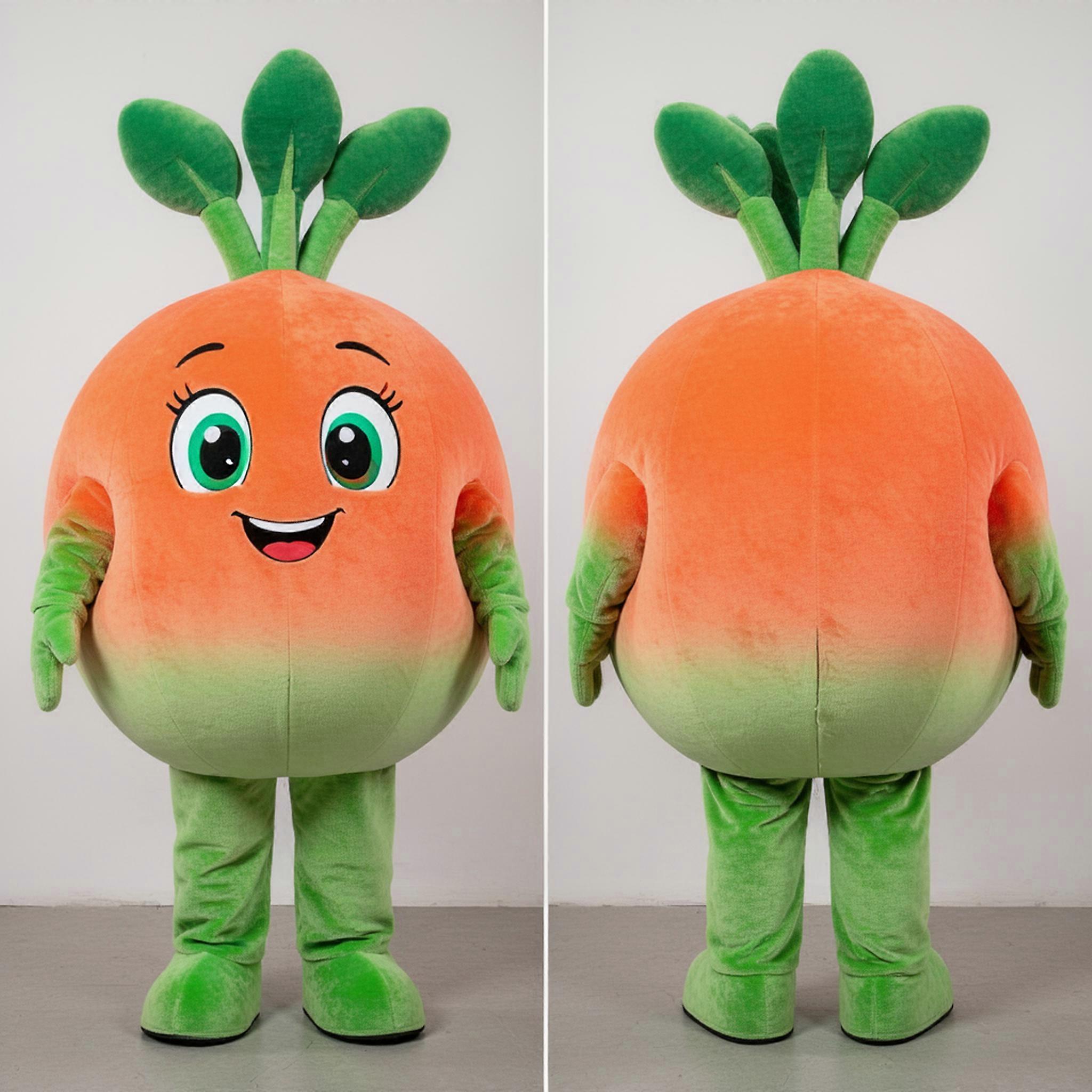 MASTICOT Peach Vibrant Radish Mascot