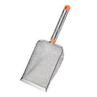 Cat Litter Scoop Stainless Steel Non-Stick Kitten Poop Sifting Cleaning Scoop 26-27