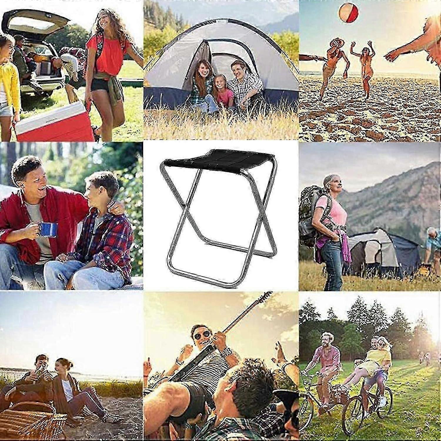 R8 Camping Folding Stool (silver)
