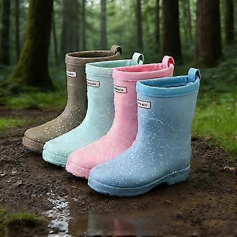 1 Pair Kids' High Calf Rain Boots, Anti-Slip Wear Resistant for Boys & Girls, Outdoor Water Play Hiking