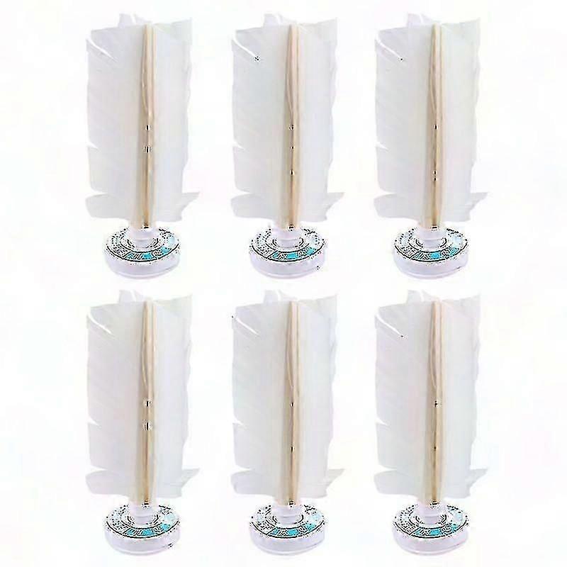 6 Durable Feather Badminton Shuttlecocks for Practice