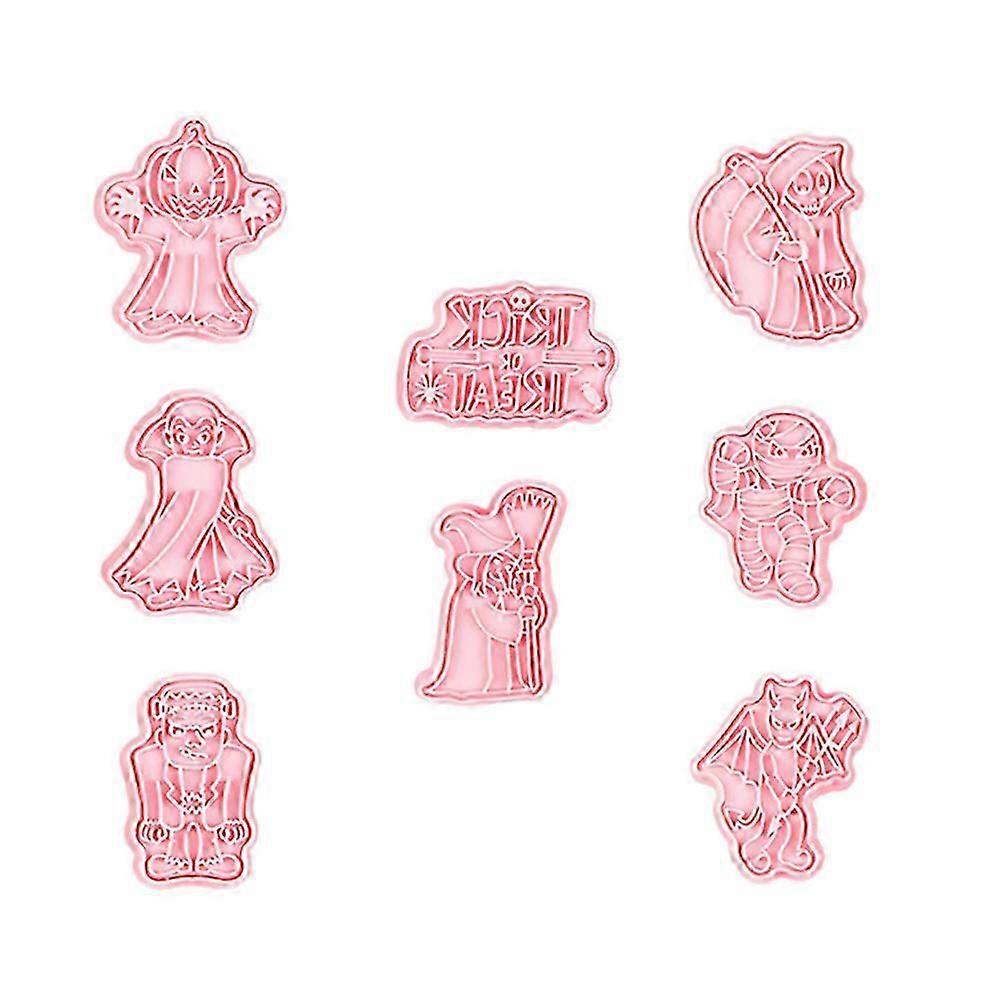 Halloween 4 Sets Press Cookie Stamps for Baking