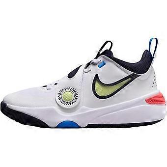 Tênis de Basquete Nike Team Hustle D 11 Cano Baixo Branco Unissex DV8996-105