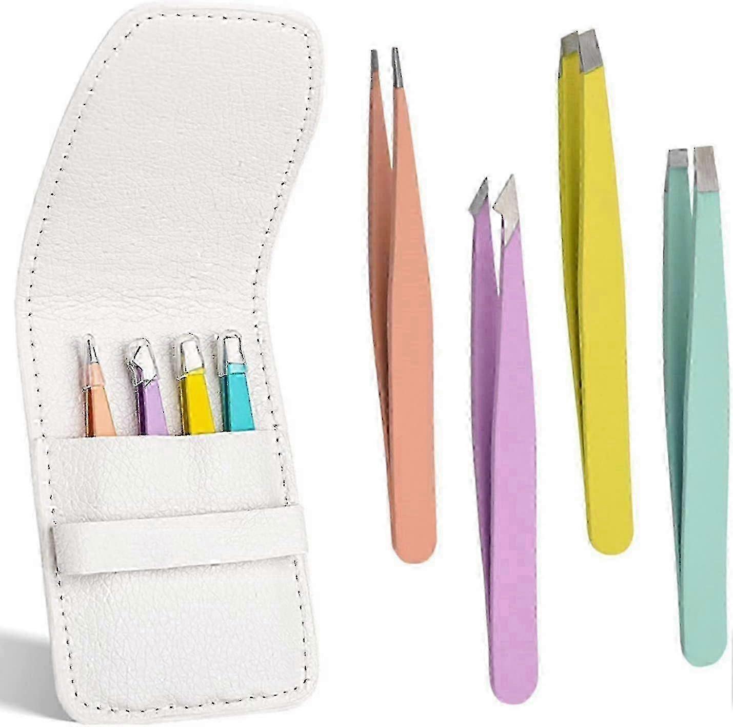 Precision Slant Pointed Tweezer Kit 4pc