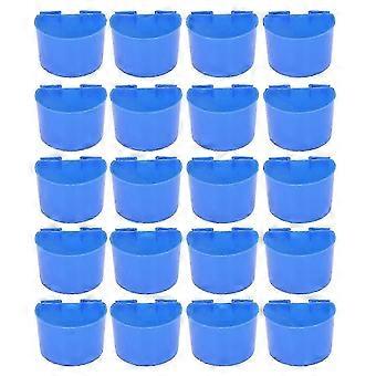 Plastic Hanging Bowl for Birdcages, Environmentally Friendly Material Supports Multifunctional Use as Feeder and Stand Perch Platform--