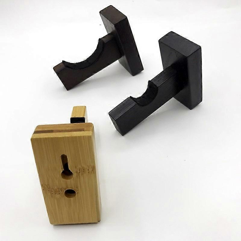 Secure Mounting & Protected Display 2-Pack Baseball Bat Wall Mount Solid Rack with Felt Lining & Hidden Screws