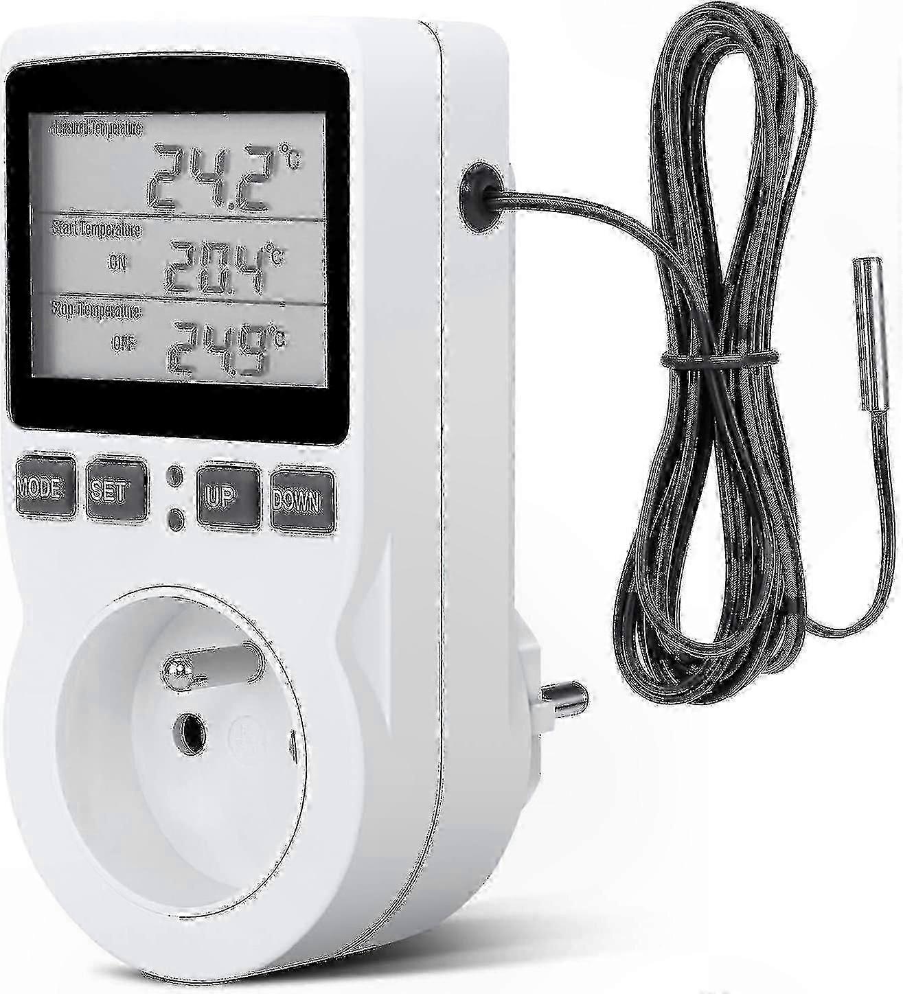Digital Temperature Controller Thermostat, 230V Heating Cooling Socket