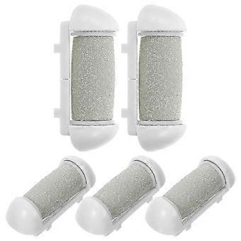 Electric Foot File Roller Replacement Heads 5-Piece Set for Removing Dead Skin