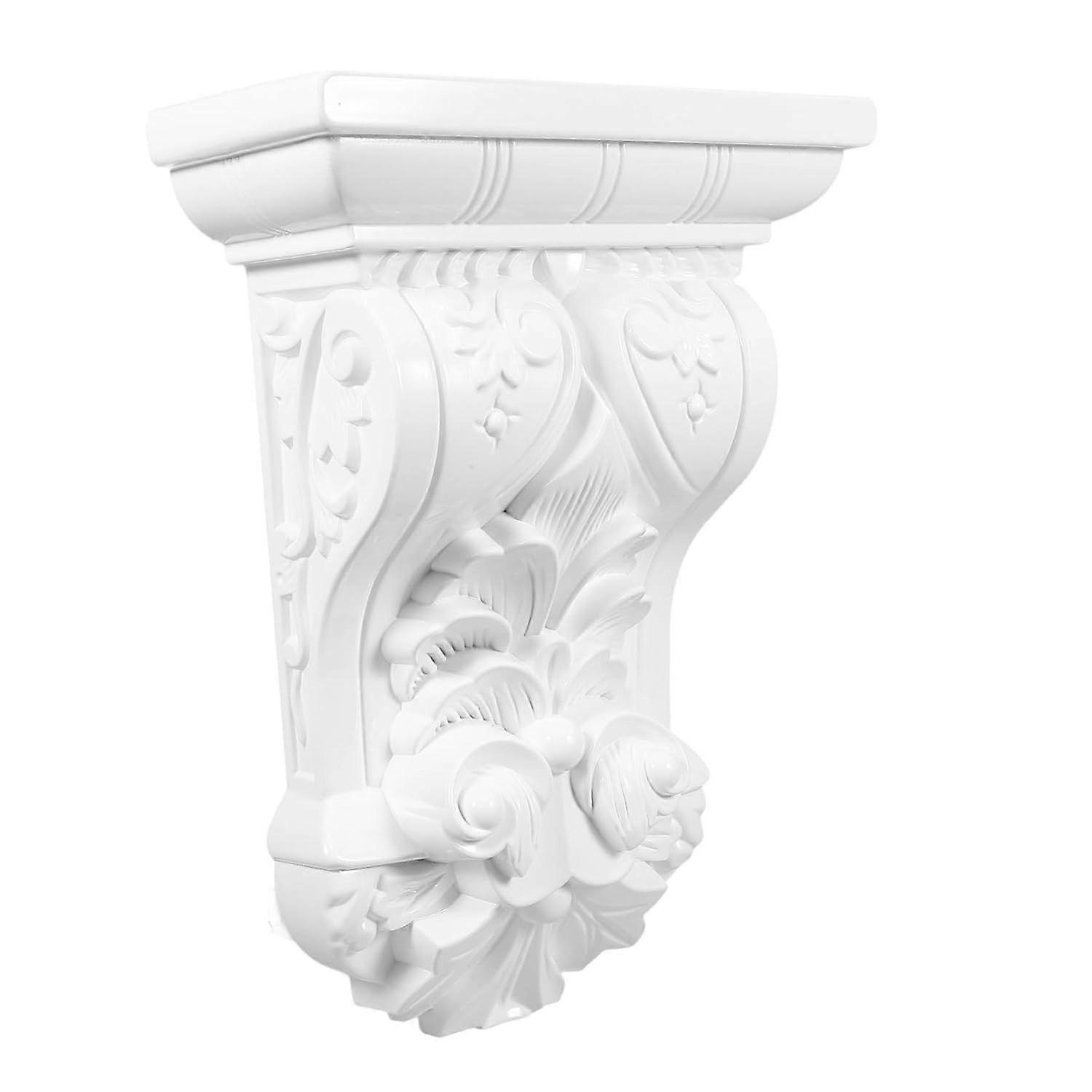 Style Carving Corbels White ABS Bracket for Interior Decor