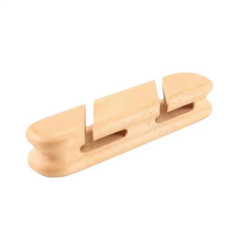 Compact Solid Wood Cable Manager