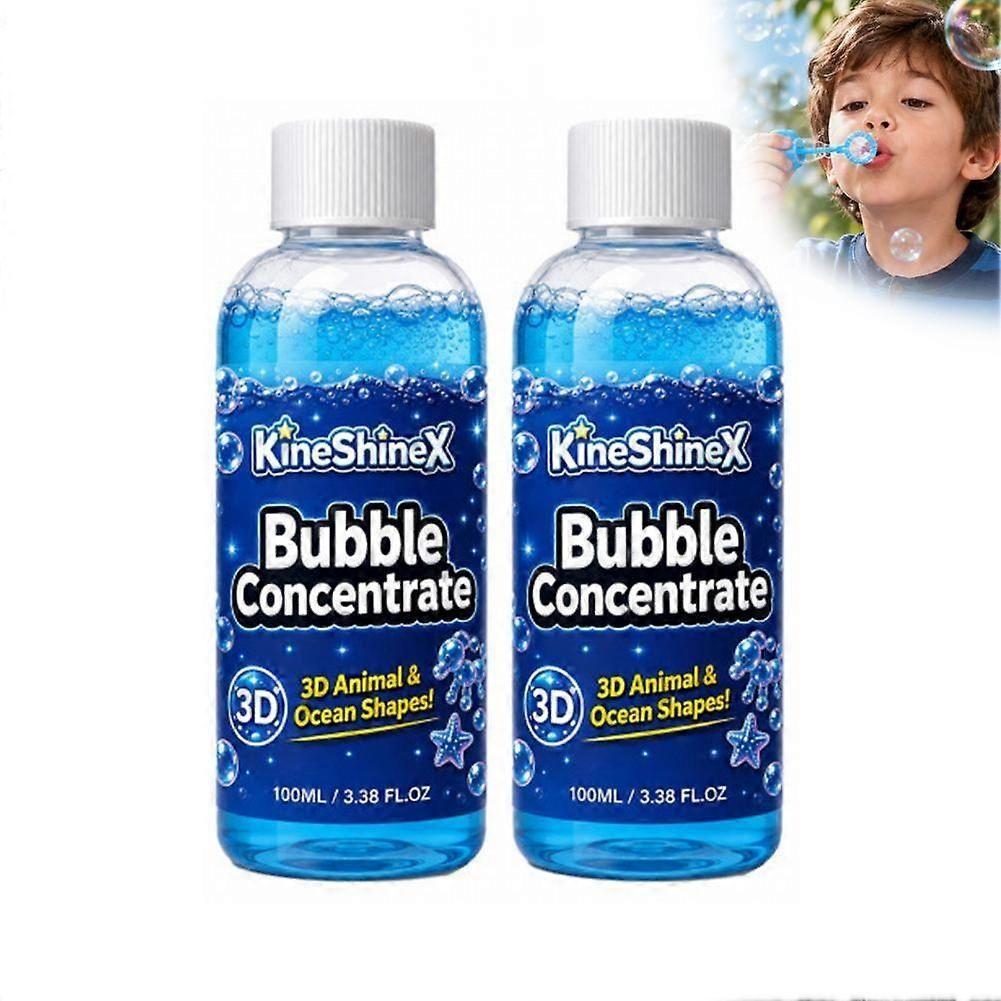 2pcsBubble Solution Refill - Concentrated Formula Creates Large Bubbles for Family Fun