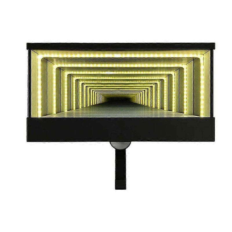 Black Anodized LED Garage Mirror Organizer