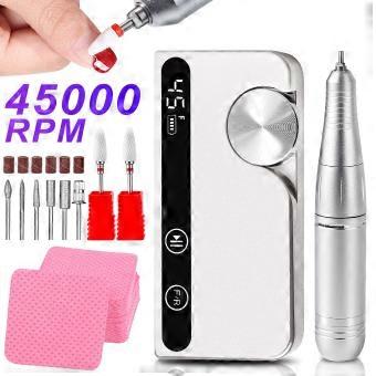 Electric Nail Drill Adjustable speed, 45,000 RPM, for Salon and Nail Art Beginner