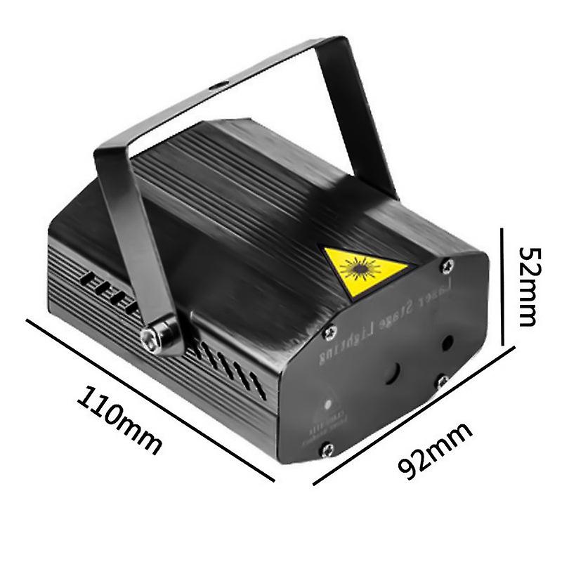 Portable Remote Control Led Stage Light Dj Disco Light Projector Laser Lights Sound Activated Flash For Christmas Party Wedding
