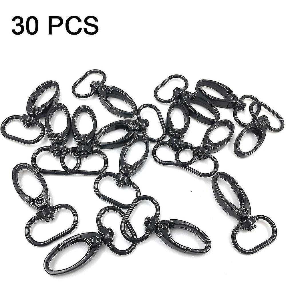 30 Pcs 25 Mm Inside Diameter Oval Ring Lobster Clasp Claw Swivel For Strap Push Gate Lobster Clasps Hooks Swivel Snap Fashion Clips