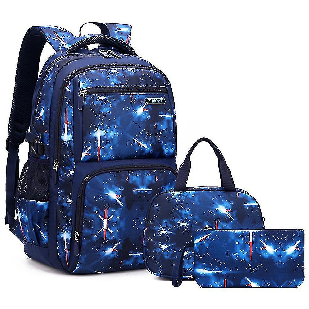 حقائب مدرسية لطلاب المدارس الابتدائية والمتوسطة، بنين الصفوف 4-11، ثلاث قطع Backpack_x