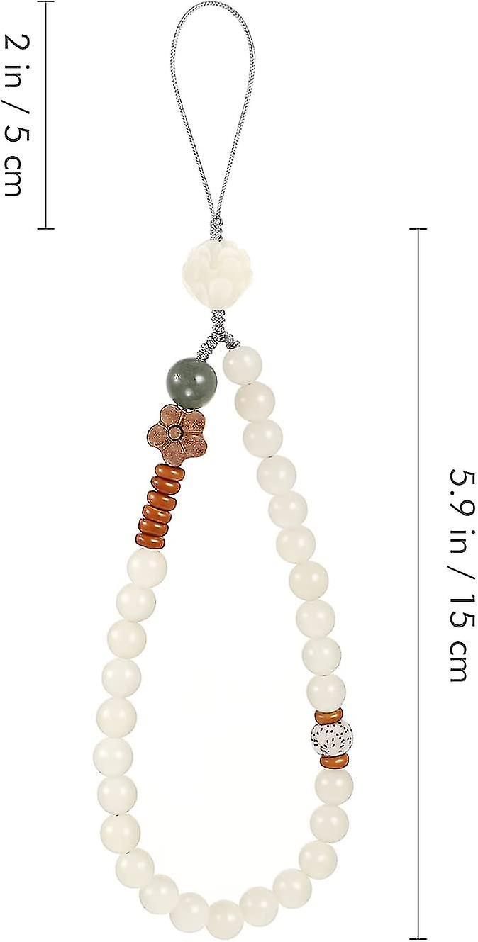 Phone Wrist Strap Buddha Beads Mobile Phone Strap Lanyard Keychain Hanging Pendant