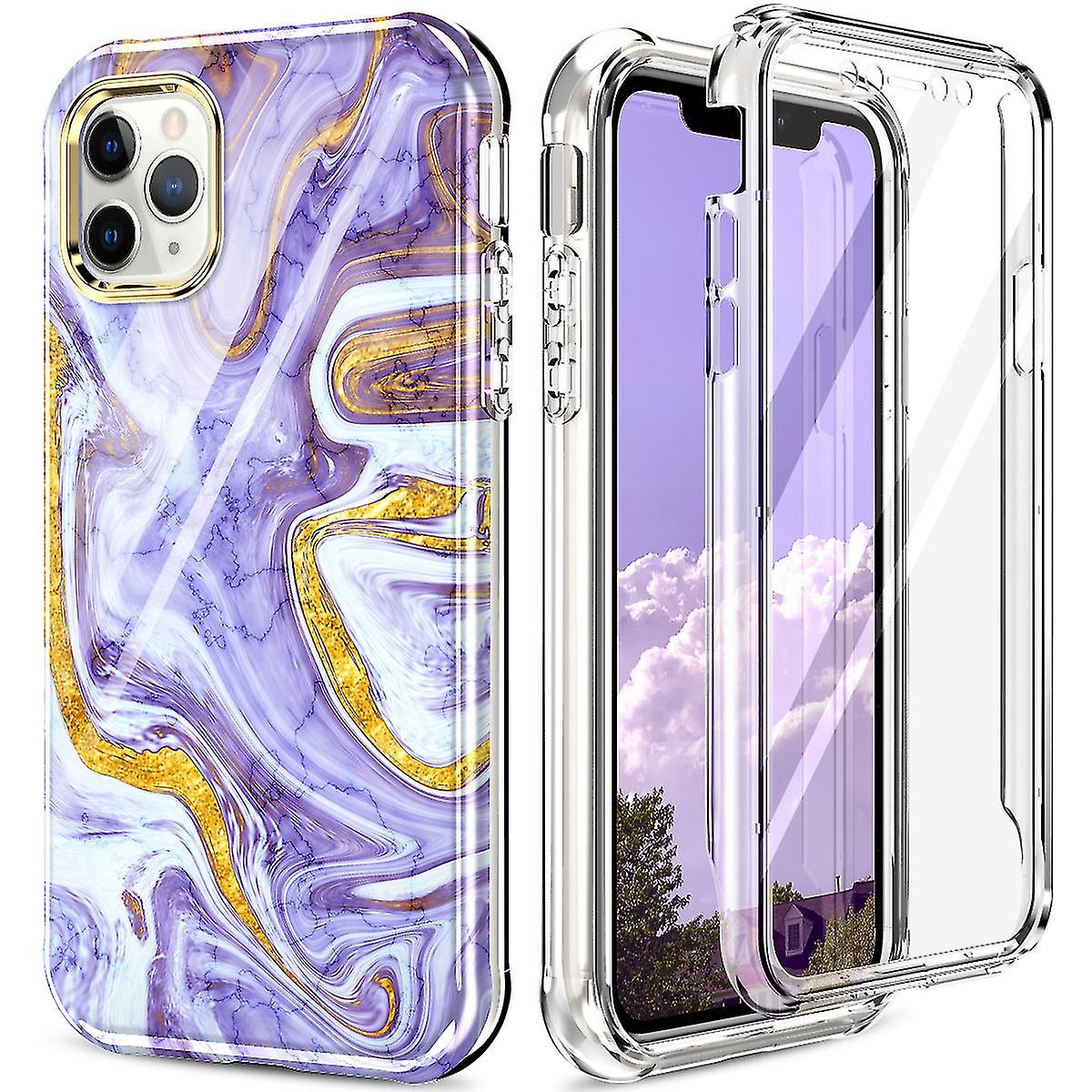 Magic Color Case For Iphone 11 Pro Max, Including Screen Protector, Support Wireless Charging, Fall Protection