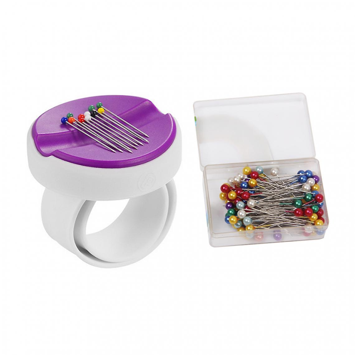 Supporto magnetico per spille da polso e spille da cucito colorate per testa di perla per sarta