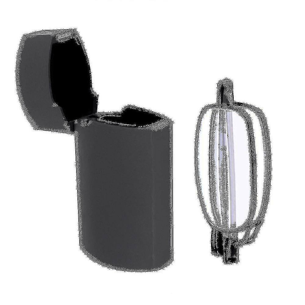 Portable 1 Pairs Of Compact Folding Reading Glasses With Mini Flip Top Carrying Case For Fashion Me