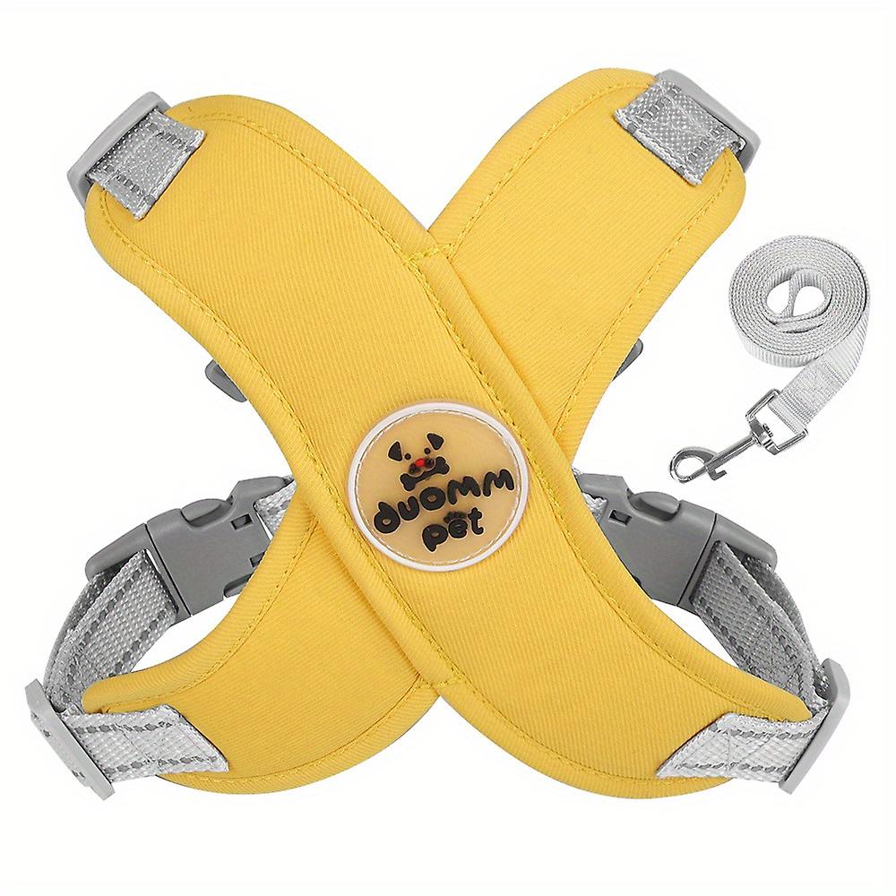 Pet Chest Strap Dog Harness And Leash Set Small And Medium Dogs Summer Walking Breathable Mesh Cloth Adjustable Dog Harness With 5906inchleash