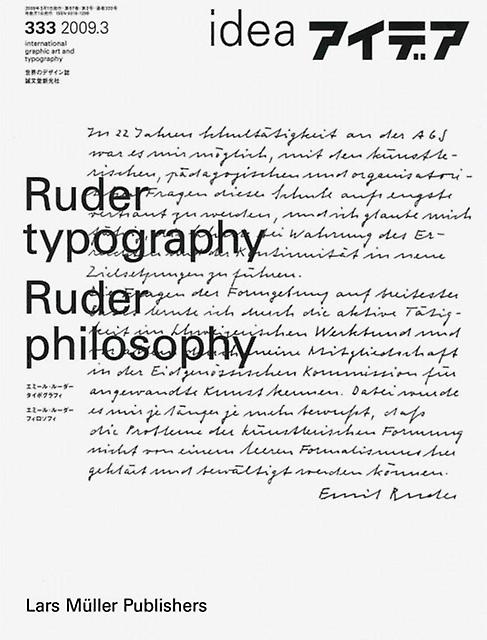 Ruder Typography-ruder Philosophy by Lars Muller Publishers Paperback