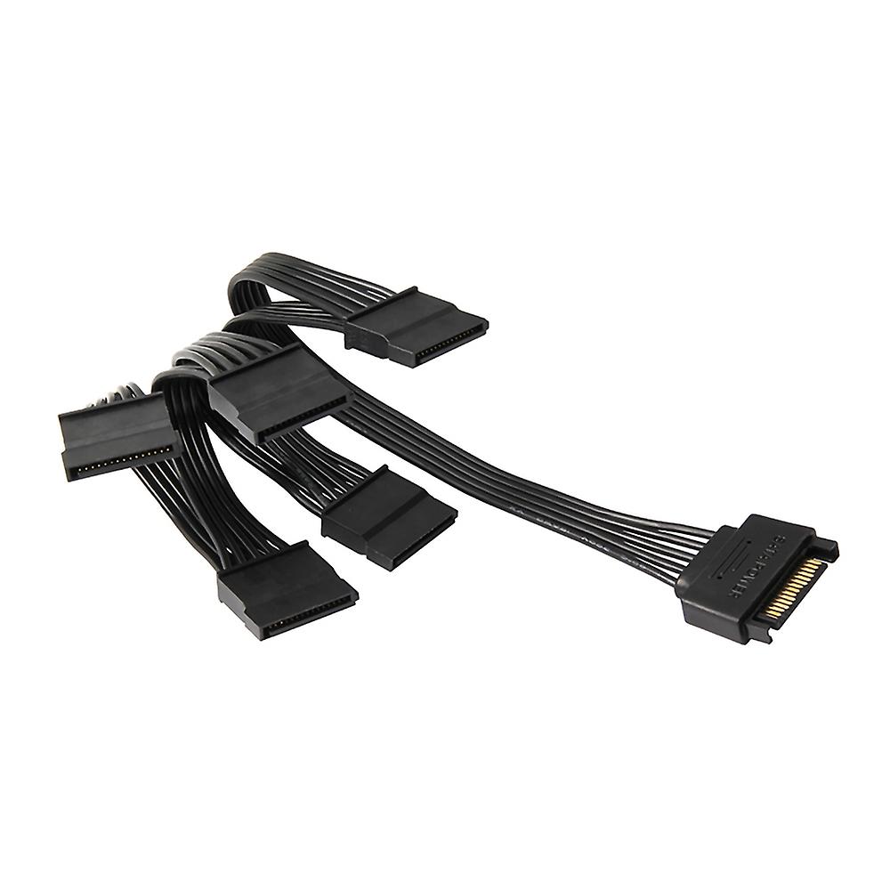Computer SATA to 5 SATA Hard Disk Adapter Cable Splitter Cable 1 to 5 Hard Disk Power Supply Adapter