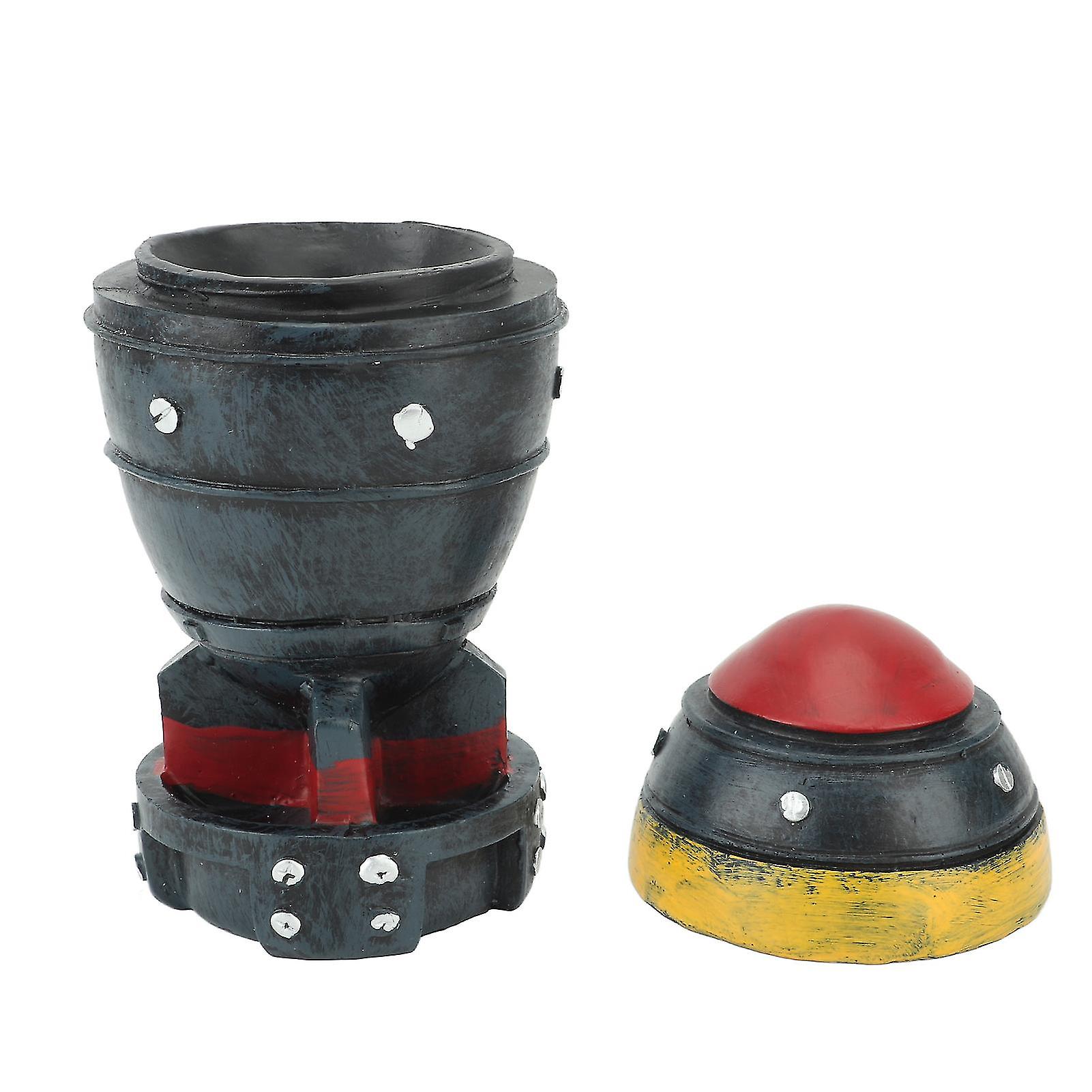 Bomb Storage Box Retro Decorative 3D Resin Craft Model Mini Storage Bin for Keys Beads Cotton Swabs