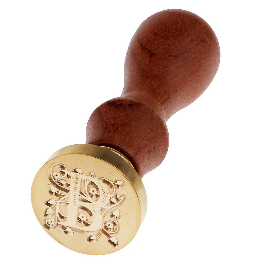Initial Seal Wax Sealing Stamp Letter B Alphabet for Envelope Letters Cards