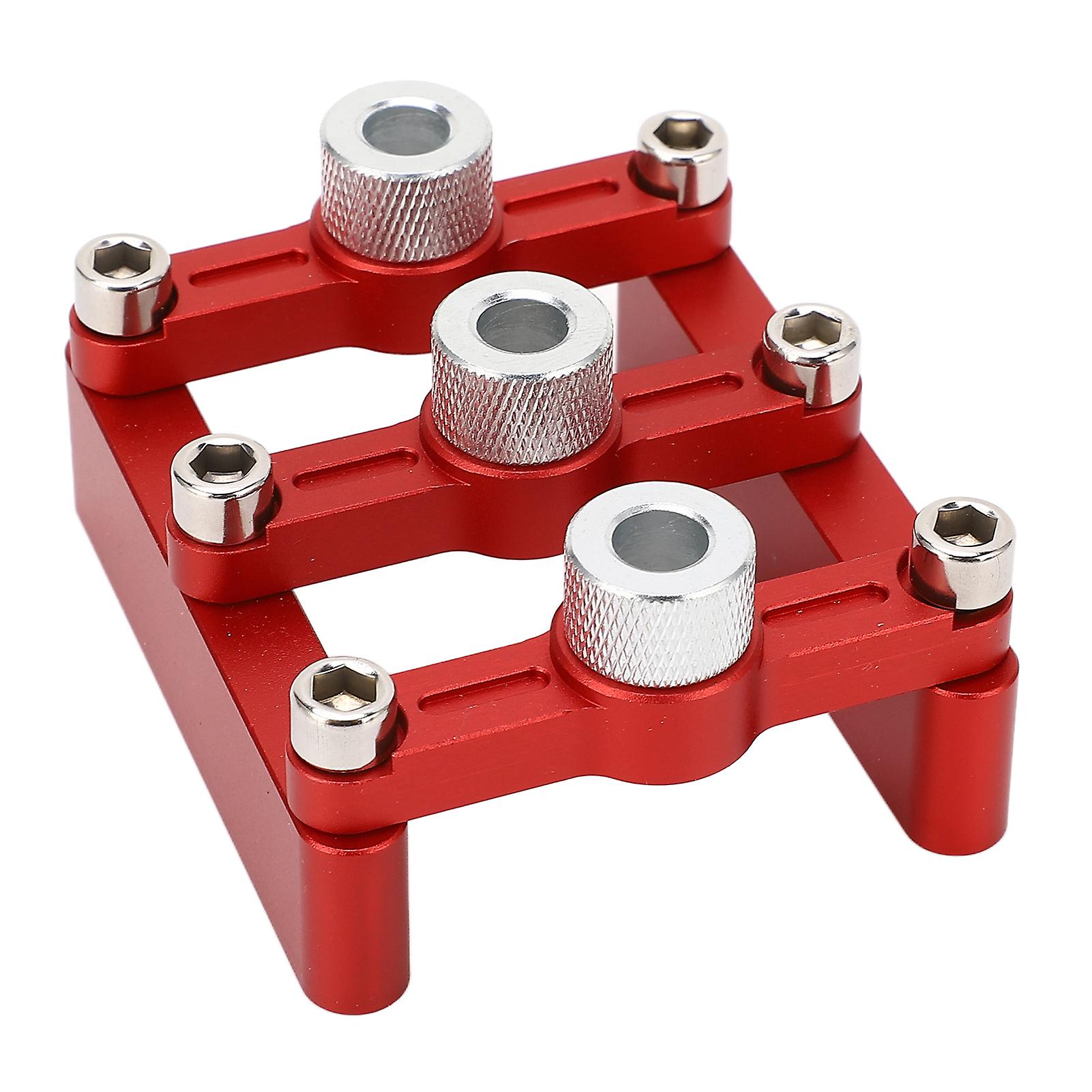 Self Centering Doweling Jig 3 in 1 Hole Drill Guide 90° Positioner Locator Tool for Woodworking 