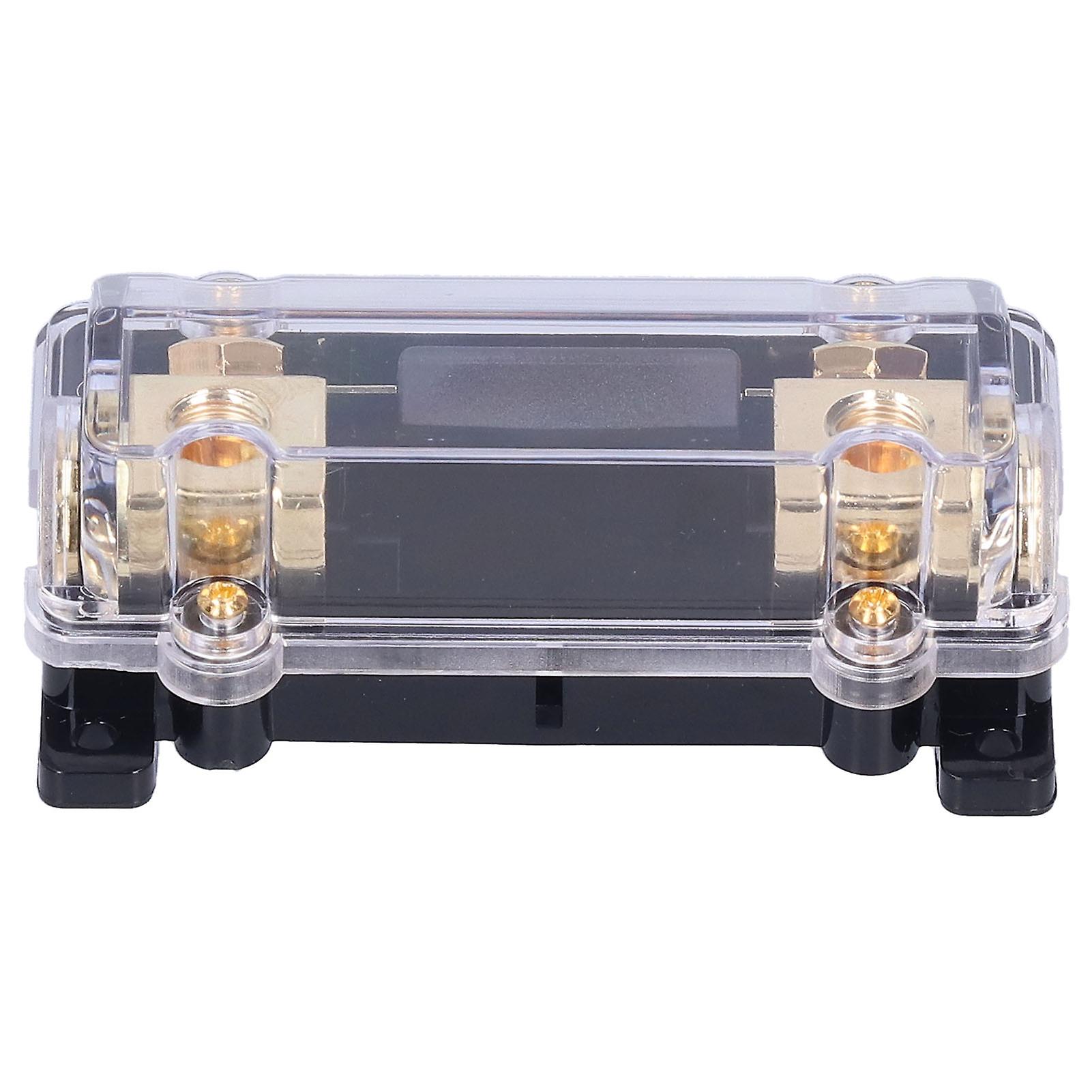 0/2/4 Gauge AWG Fuse Holder 1 In 1 Out In Line ANL Block with 100Amp Fuse for Car Boat Audio
