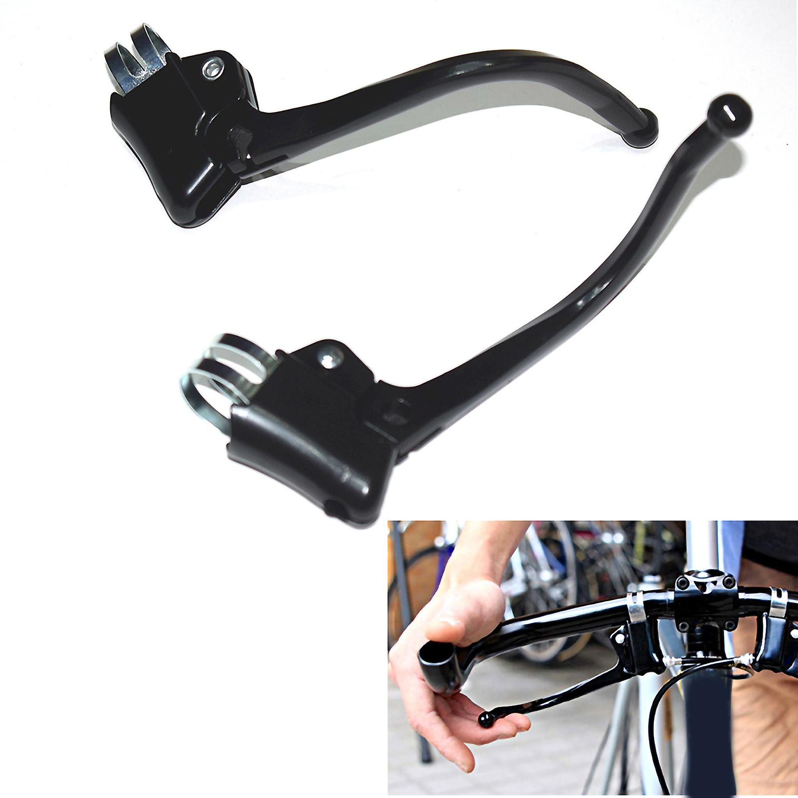 1 Pair Bicycle Brake Levers Retro City Handlebar Bent Handlebar Fixed Gear Brake Lever Bike Brake Handle