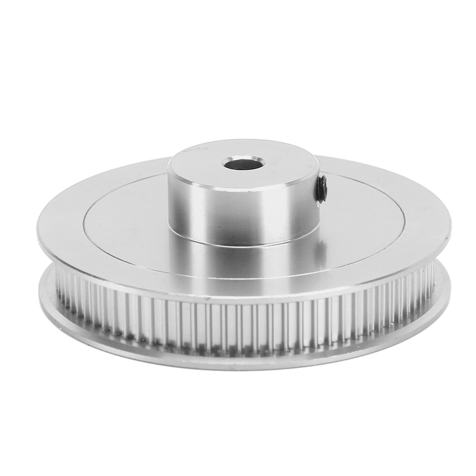 Synchronous Wheel 80T 5mm GT2 Timing Belt Pulley Alloy Steel for 3D Printer CNC Lathe Silver 