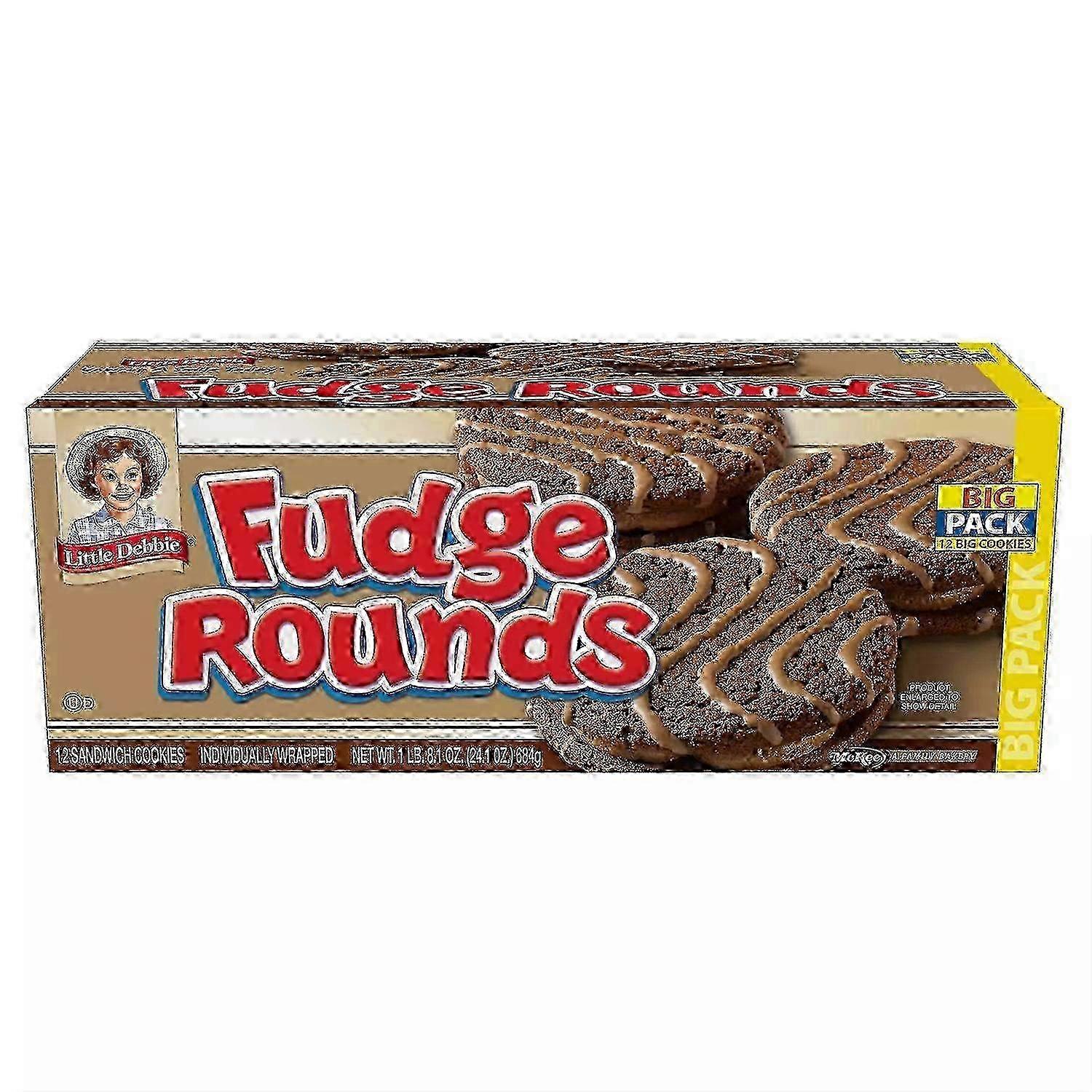 Little Debbie Fudge Rounds Pack, 12 Ea