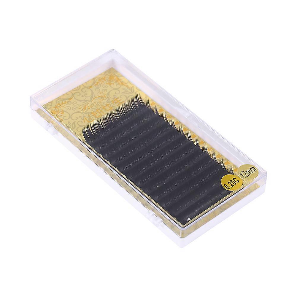 Imitation Mink Individual Eyelash Extensions Professional Make Up False Lashes(0.20C,12mm)
