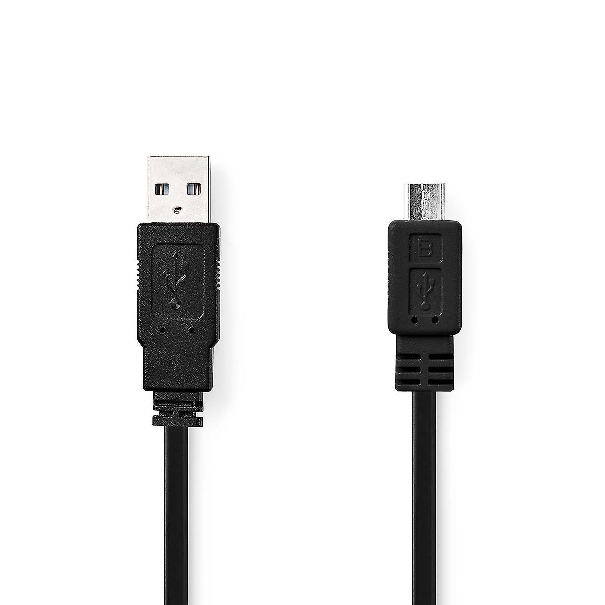 USBケーブル |USB2.0対応 |USB-A オス |USB Micro-B オス |480メガバイト |ニッケルメッキ |1.00メートル|フラット |P