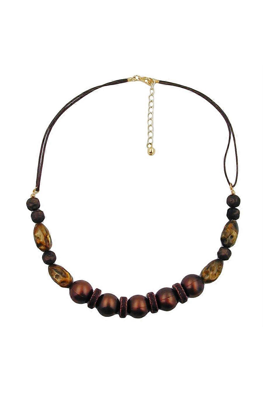 Necklace Dark Brown/ Silky Shimmering - Gl00125