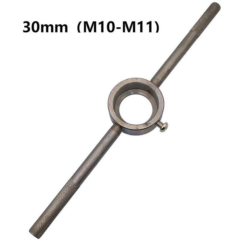 25 38 30mm ID Round Die Stock Holder Round Die Wrench Adjustable Die Holder Threading Tools M7-M16 Hand Tapping Kit~10619