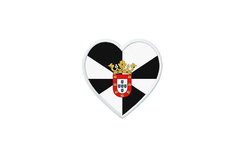 Patch badge ecusson prints thermocollant heart flag ceuta