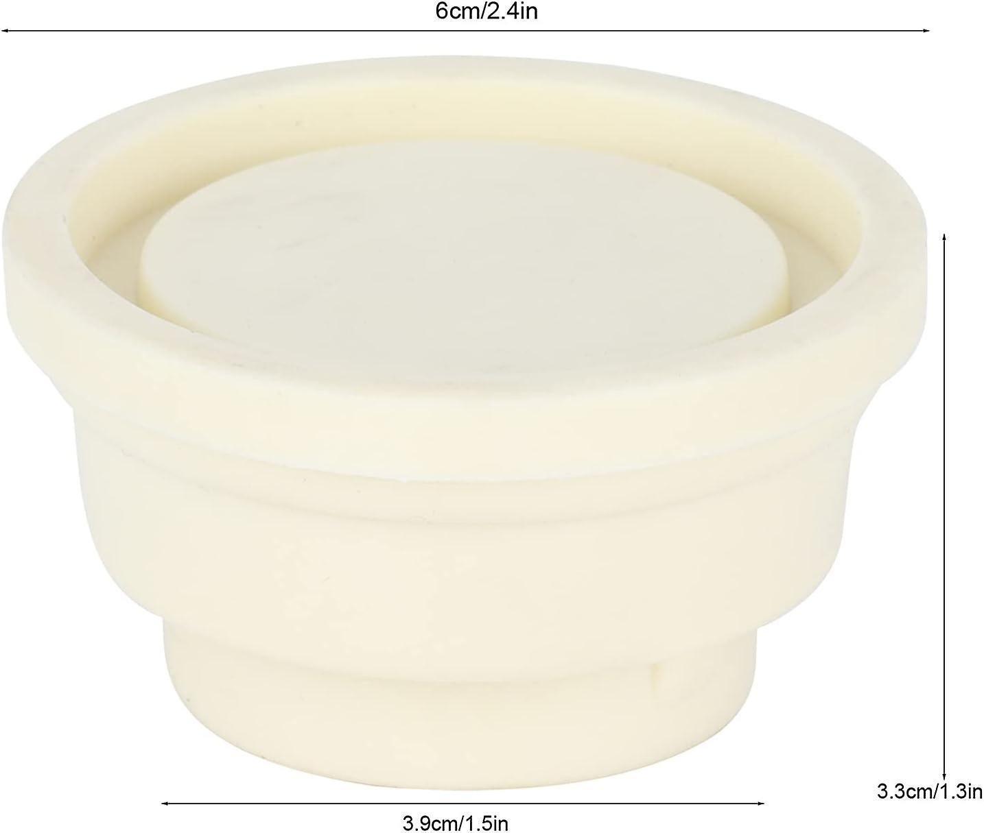 Rubber Bumpers for Swimming Pool Ladder, Set of Two White Ladder Bumpers for Swimming Pool Ladders