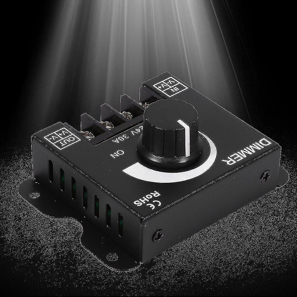 LED Dimmer Switch, 12V-24V 30A Single Color Strip Light Dimmer Switch