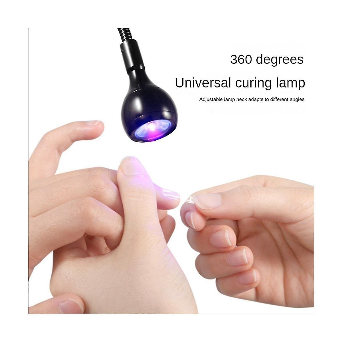 660Nm Wavelength Red Light Manicure Lamp With 360 Degree Uv Curing Phototherapy Machine Led Manicure