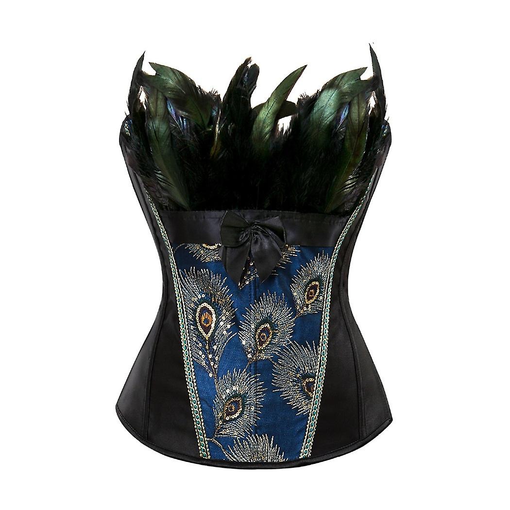 Shapewear - Exquisite Peacock Feather Print Bodysuit Breathable