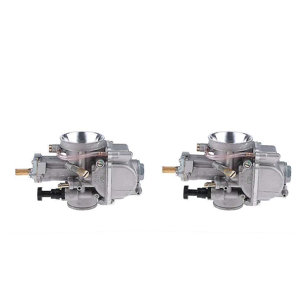 2pc 28mm Flat Slide Carburetor For Yamaha Pwk Carb Mikuni Power Jet Kit