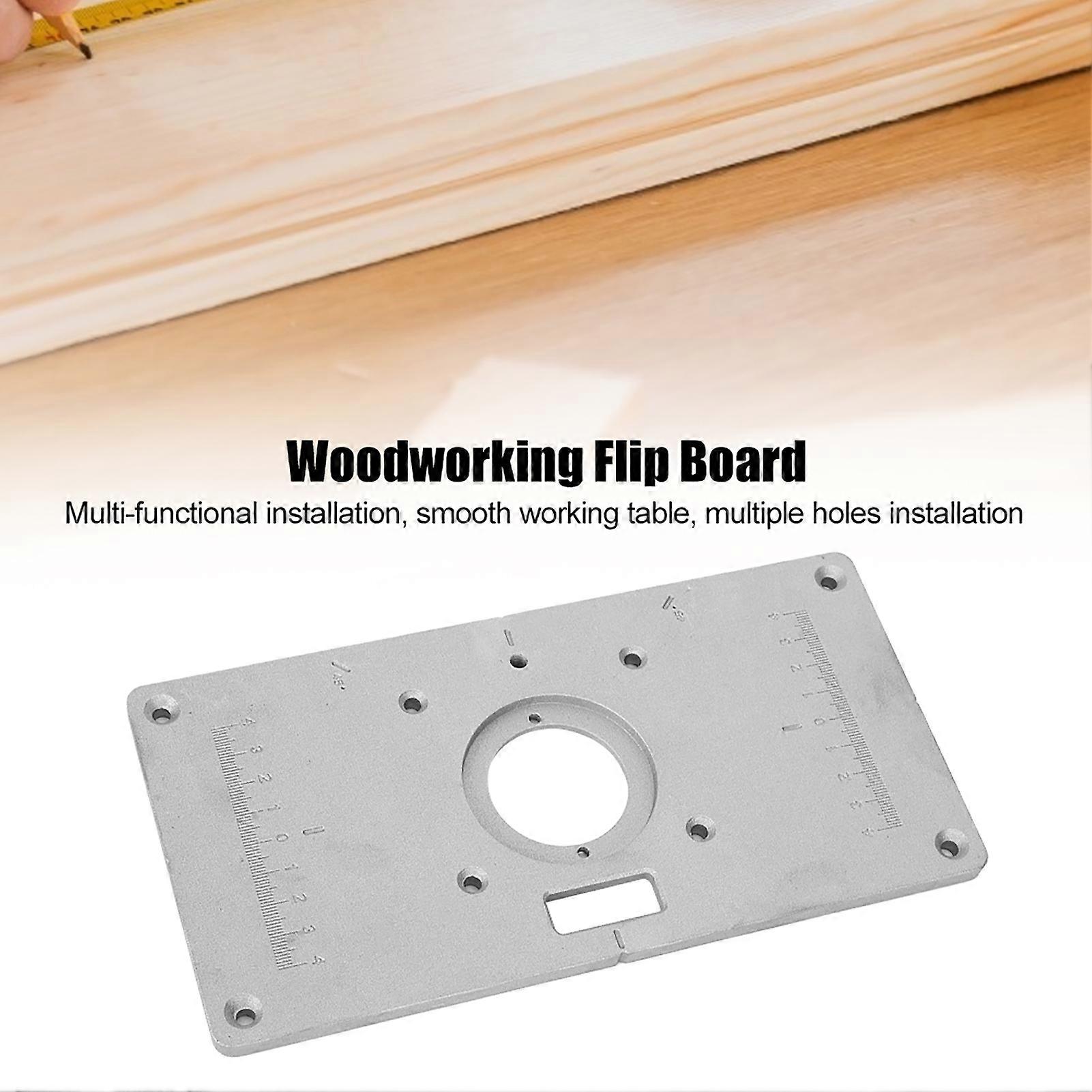 Trimming Machine Flip Board Electromechanical Router Table Insert Plate Woodworking